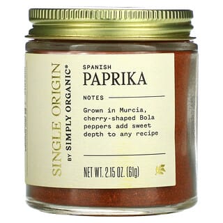 Simply Organic, Páprika española de origen único, 61 g (2,15 oz)