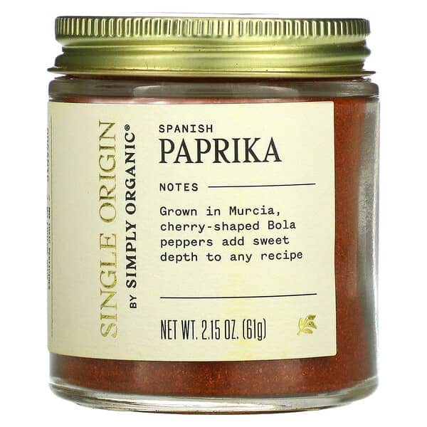 Simply Organic, Single Origin, Spanish Paprika, 2.15 oz (61 g)