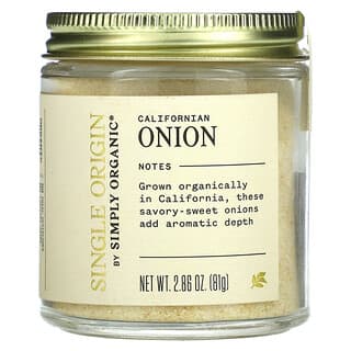 Simply Organic, Cebolla de California de origen único, 81 g (2,86 oz)
