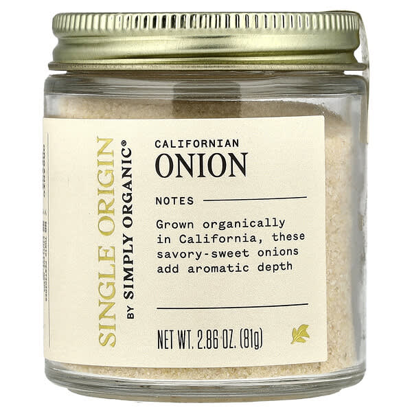 Simply Organic, Single Origin, 캘리포니아 양파, 81g (2.86 oz)