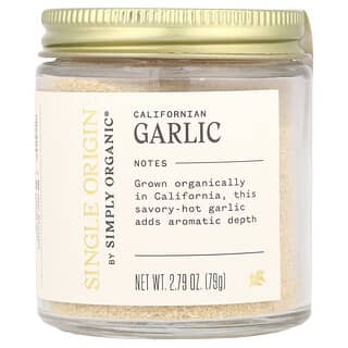 Simply Organic, Single Origin, Californian Garlic, 79 g (2,79 oz.)