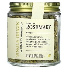 Simply Organic, Origem Única, Alecrim Espanhol, 0,97 oz. (28 g)
