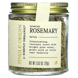 Simply Organic, Single Origin, Spanish Rosemary, 0.97 oz. (28 g)