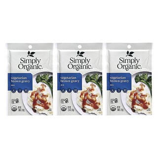 Simply Organic, Vegetarian Brown Gravy Mix , 3 Pack, 1 oz (28 g) Each