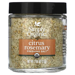 Simply Organic, Finishing Salt, Citrus Rosemary , 2.58 oz (73 g)