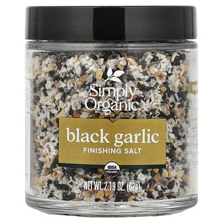 Simply Organic, Alho Preto, Sal Acabamento, 62 g (2,19 oz)