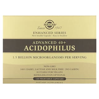 Solgar, Advanced 40+ Acidophilus, 120 pflanzliche Kapseln