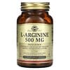 L-Arginine, 500 mg, 100 Vegetable Capsules