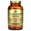 L-Arginine, Free Form, 500 mg, 250 Vegetable Capsules