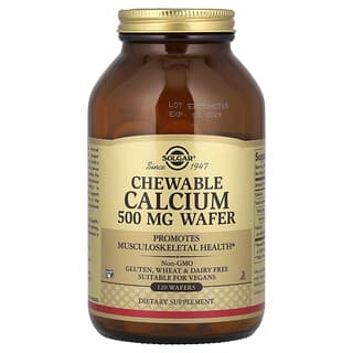Solgar, Cálcio Mastigável, 500 mg, 120 Cápsulas