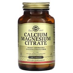 Solgar, Calcium Magnesium Citrate, 100 Tablets