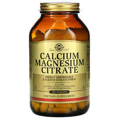 Solgar, Calcium Magnesium Citrate, Calcium-Magnesiumcitrat, 250 Tabletten