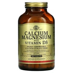 Solgar, Calcium et magnésium avec vitamine D3, 300 comprimés