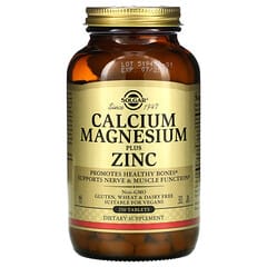 Solgar, Calcio, Magnesio más zinc, 250 comprimidos