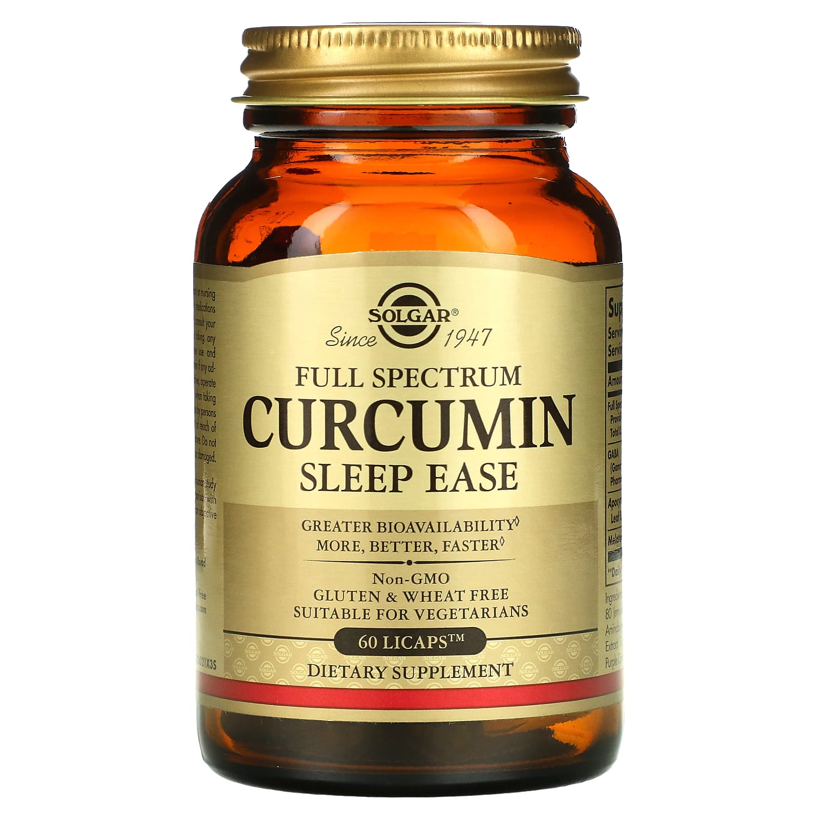 Solgar Full Spectrum Curcumin Sleep Ease 60 Licaps