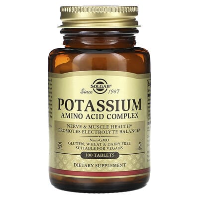 Solgar, Potassium Amino Acid Complex, 99 mg, 100 Tablets