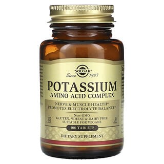 Solgar, Complejo de aminoácidos y potasio`` 100 comprimidos