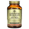 Chromium Picolinate, Chrompicolinat, 200 mcg, 180 pflanzliche Kapseln