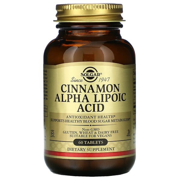 Solgar, Cinnamon Alpha Lipoic Acid, 60 Tablets