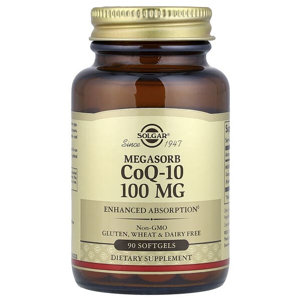 Solgar Megasorb CoQ-10, 100 mg, 90 Softgels