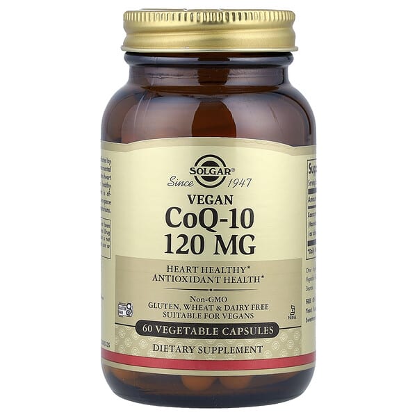 Solgar, 채식주의자용 CoQ-10, 120mg, 베지 캡슐 60정