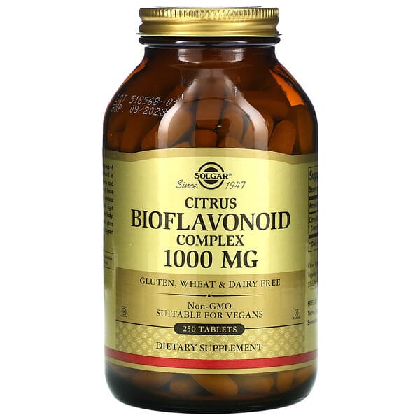 Solgar, Citrus Bioflavonoid Complex, 1,000 mg, 250 Tablets