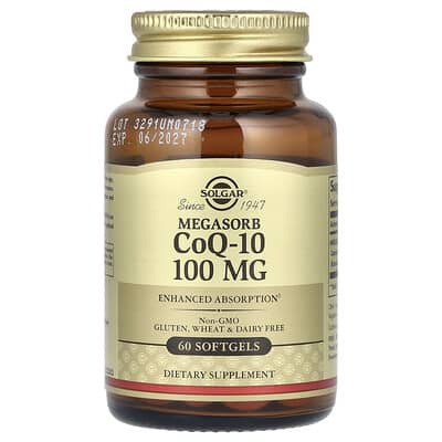 Solgar, High Absorption CoQ-10, 100 mg, 60 Softgels