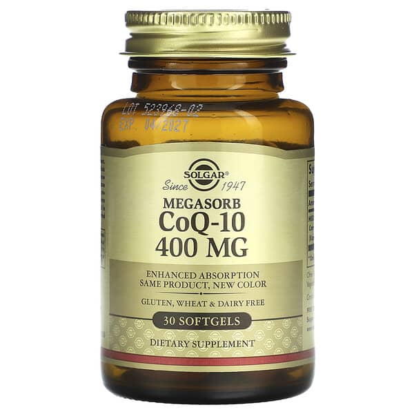 Solgar, Megasorb CoQ-10, 400 mg, 30 Softgels
