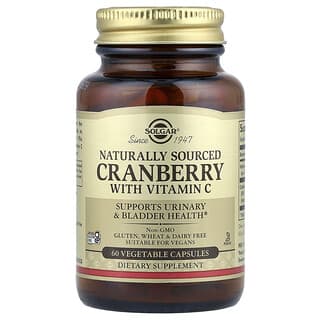 Solgar, Arándano Natural, con Vitamina C, 60 cápsulas veganas