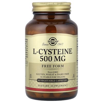 Solgar, L-Cysteine, 500 mg, 90 Vegetarian Capsules