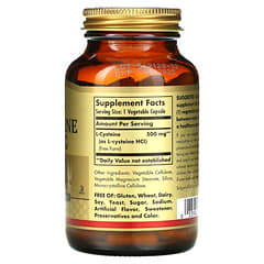 Solgar, L-Cystein, 500 mg, 90 Vegetarische Kapseln