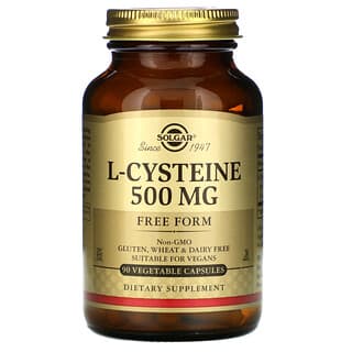 Solgar, L-cisteína, 500 mg, 90 cápsulas vegetales