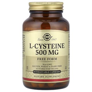 Solgar, L-cisteína, 500 mg, 90 cápsulas vegetales