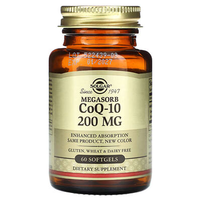Solgar, High Absorption CoQ-10, 200 mg, 60 Softgels