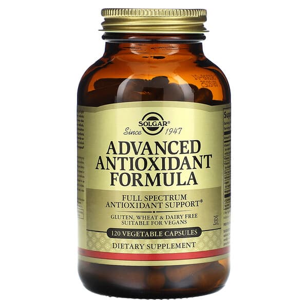 Solgar, Fórmula Antioxidante Avançada, 120 Cápsulas Vegetais