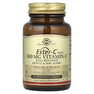 Solgar, Ester-C® Plus, Vitamin C, 500 mg, 50 Vegetable Capsules