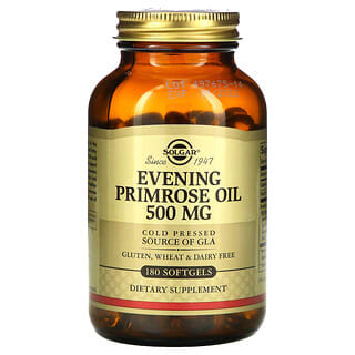 Solgar, Evening Primrose Oil, 500 mg, 180 Softgels