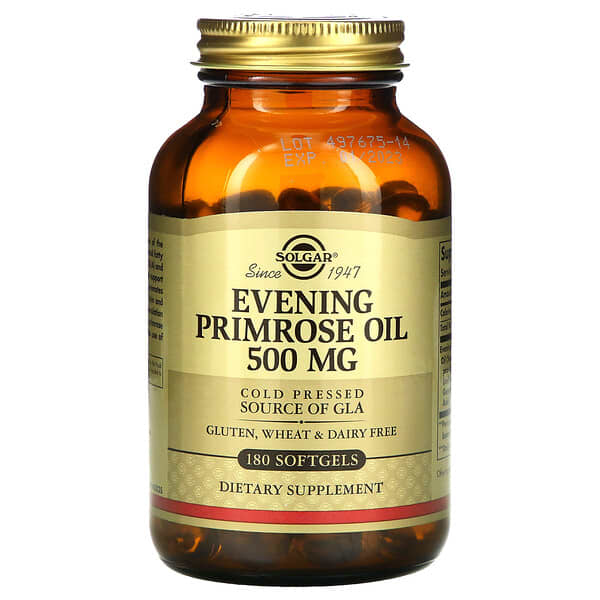 Solgar, Evening Primrose Oil, 500 mg, 180 Softgels