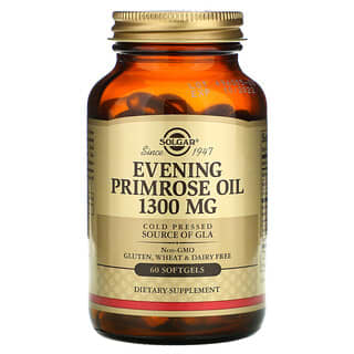 Solgar, Óleo de Prímula, 1.300 mg, 60 Softgel