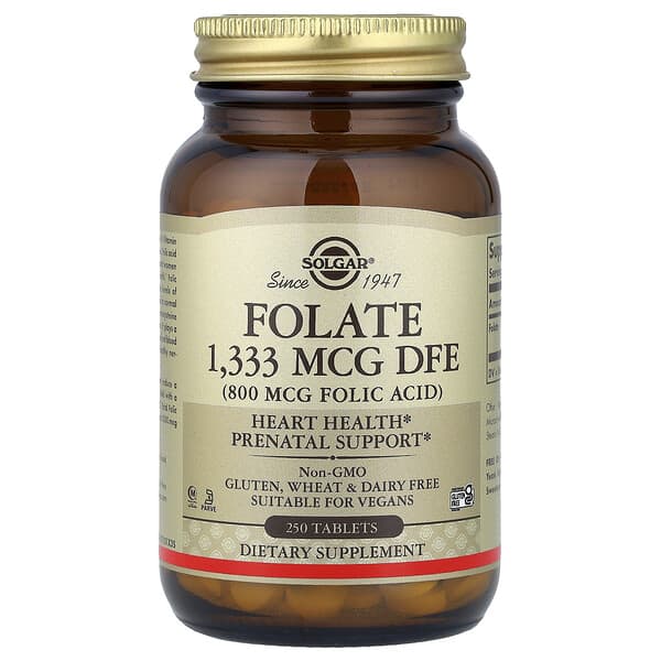 Folate, 1,333 mcg DFE, 250 Tablets