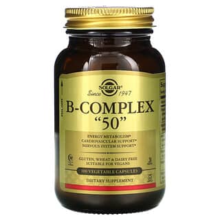 Solgar, B-Complex "50", 100 capsules végétales