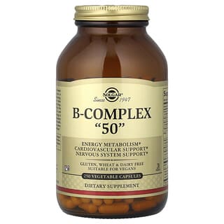 Solgar, B-Complex "50", 250 plantaardige capsules