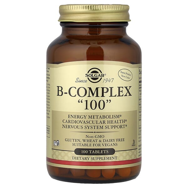 Solgar, B-Complex "100"，100 片