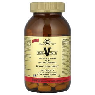 Solgar, Formule V®, VM-75®, 180 tabletten
