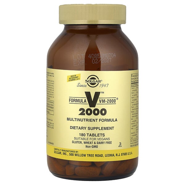 Solgar, Formula VM-2000®, 180 Tablets
