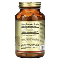 Solgar Gaba Mg Vegetable Capsules