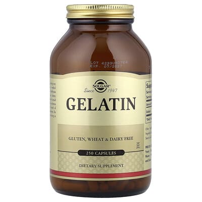 Solgar, Gelatin, 250 Capsules (560 mg per Capsule)