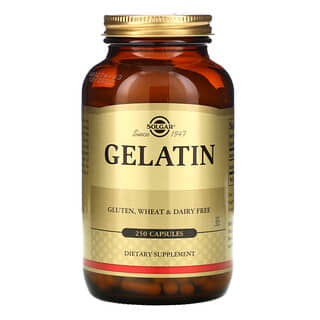 Solgar, Gelatina Natural com Carbonato de Cálcio, 250 Cápsulas