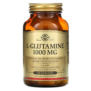 Solgar, L-グルタミン、 1000 mg、タブレット60 錠