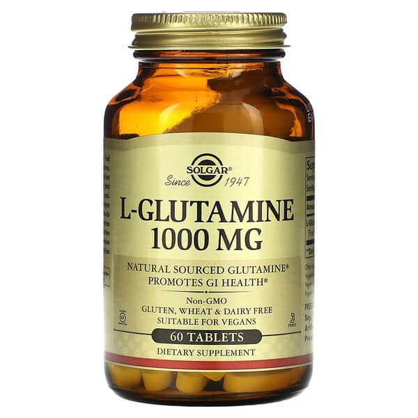 Solgar, L-グルタミン、 1000 mg、タブレット60 錠